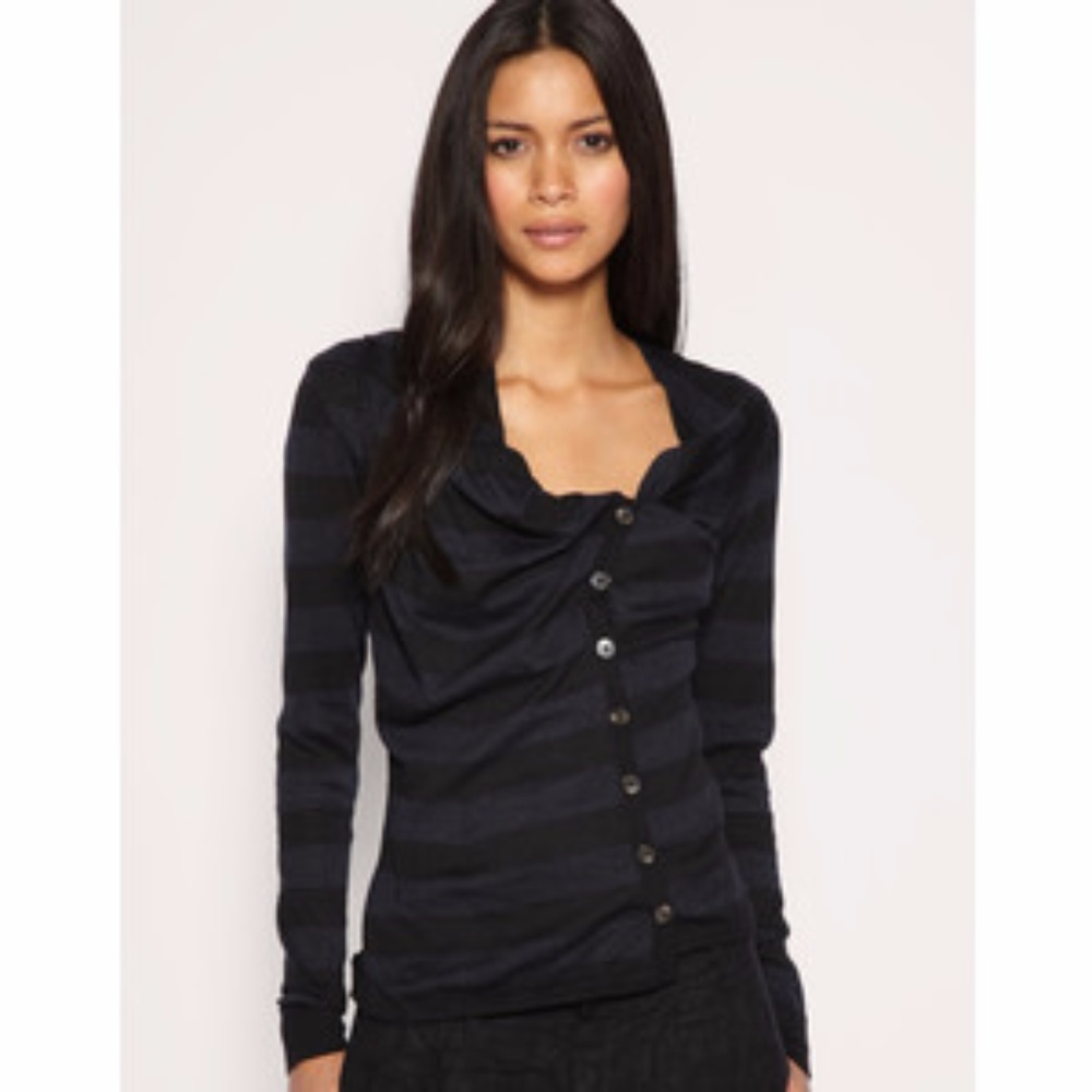 AllSaints Stripe Manilla Cardigan